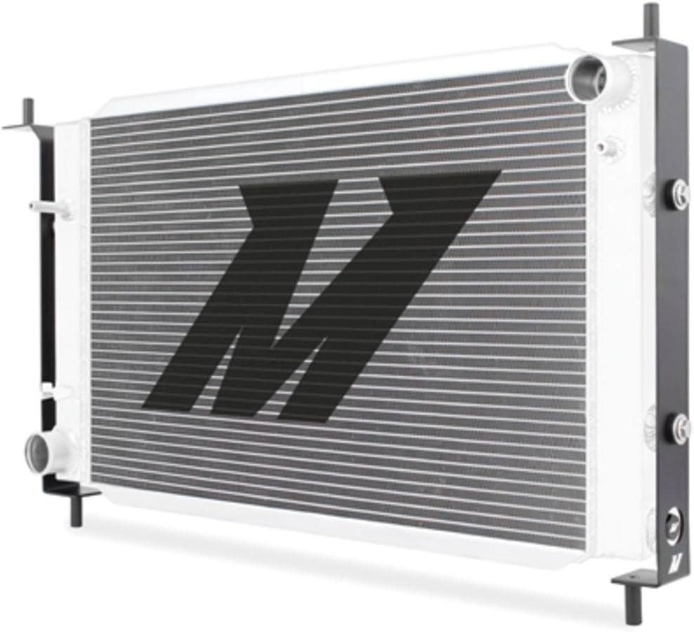 MMRAD-MUS-96B Bracketed Aluminum Radiator Compatible with Ford Mustang Manual 1996 Silver