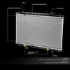 OEM-RA-2453 2453 Factory Style Full Aluminum Core Cooling Radiator Compatible with 2001-2007 Highlander 2.4L