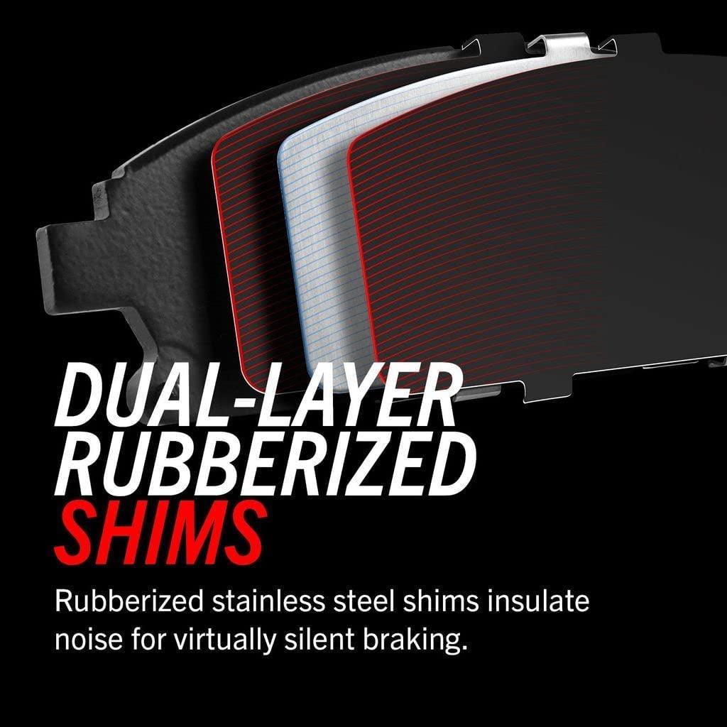 K8448 Front and Rear Z23 Daily Driver Carbon-Fiber Ceramic Brake Pads and Drilled and Slotted Rotors Kit