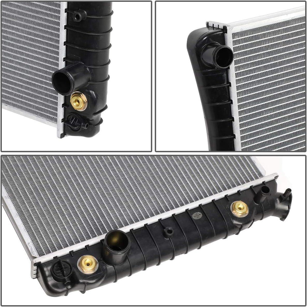 OEM-RA-0951 Aluminum Radiator Compatible with 82-92 Camaro/Firebird AT,26-1/4" W X 17-1/4" H X 1-1/4" D,1-5/16" Inlet / 1-9/16" Outlet
