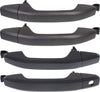 Front and Rear Exterior Door Handle Set of 4 Compatible with 2014-2018 Chevrolet Silverado 1500 & 2014-2018 GMC Sierra 1500 & 2015 Chevrolet Colorado Black Driver and Passenger Side