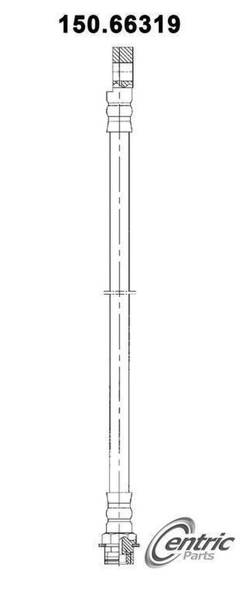 Brake Hydraulic Hose for Blazer, P30, S10, Jimmy, Sonoma, P3500 150.66319