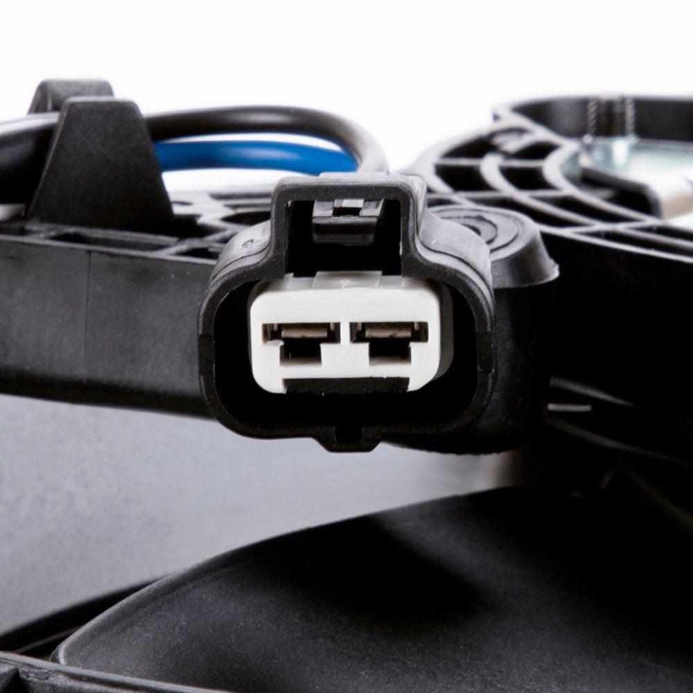 622810 Radiator & Condenser Cooling Fan Assembly New with Warranty Fits 2005 Mitsubishi Outlander