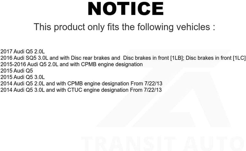 Mpulse Front Disc Brake Pads Wear Sensor SEN-2BWS0058 for Audi Q5 SQ5