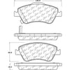 Centric Front Disc Brake Pad for 09-14 Corolla (105.15710)
