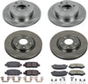 KOE7035 Autospecialty Front and Rear Replacement Brake Kit-Oe Brake Rotors & Ceramic Brake Pads
