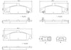 Front Disc Brake Pad Set for Classic, Grand Am, Alero, Malibu, Cutlass (P10023N)