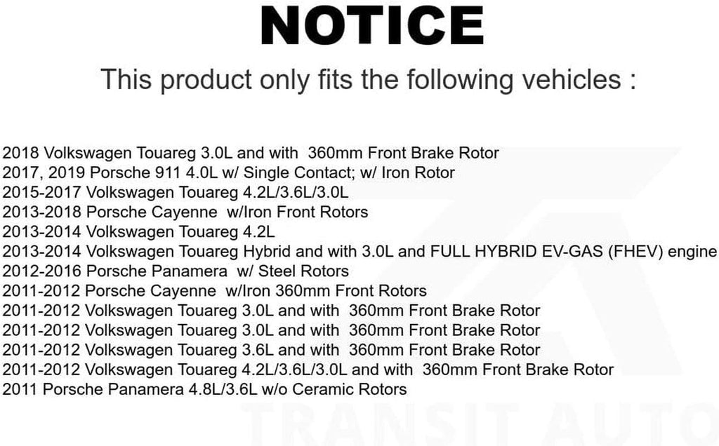 Mpulse Front Disc Brake Pads Wear Sensor SEN-2BWS0223 for Porsche Cayenne Volkswagen Touareg Panamera