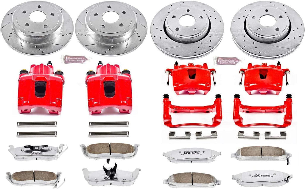 KC2220-26 Front & Rear Z26 Street Warrior Brake Kit Jeep