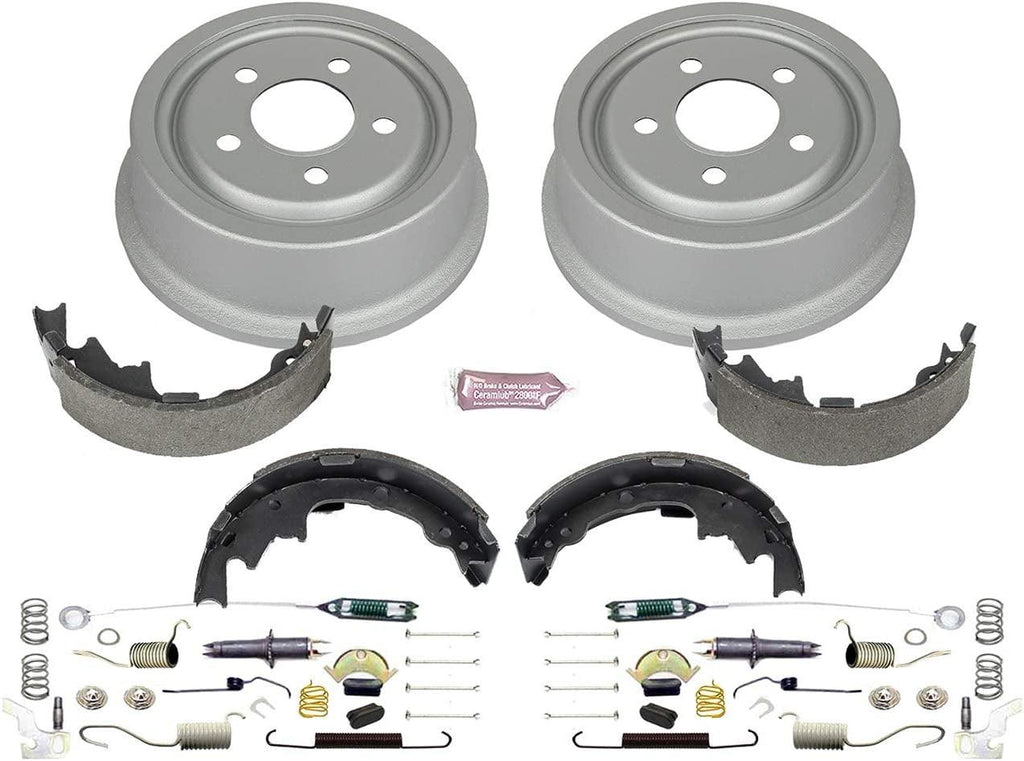 KOE15374DK Autospecialty Rear Replacement Brake Kit-Oe Brake Drums & Ceramic Brake Pads