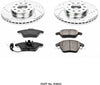 K4623 Front Z23 Carbon Fiber Brake Pads with Drilled & Slotted Brake Rotors Kit