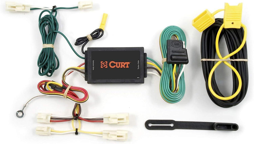 CURT 55567 Vehicle-Side Custom 4-Pin Trailer Wiring Harness, Fits Select Mazda 3, 6, CX-7, Toyota Camry, Corolla, FJ Cruiser , Black