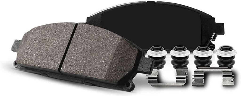 K137 Front Brake Kit with Drilled/Slotted Brake Rotors and Z23 Evolution Ceramic Brake Pads