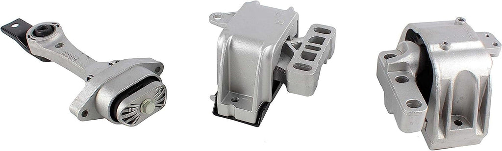 DNJ MMK1076 Complete Engine Motor & Transmission Mount Kit for 1998-2006 / Volkswagen/Beetle, Jetta, Golf / 1.8L, 2.0L / 3 PCS