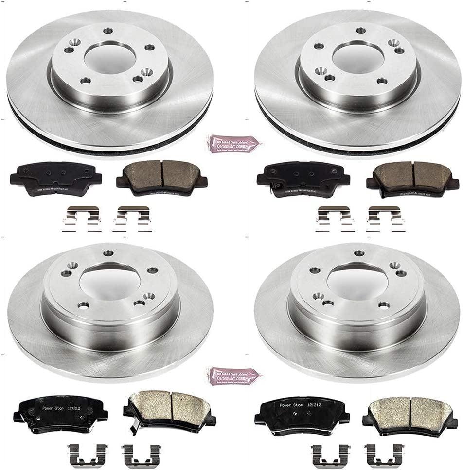 KOE6506 Autospecialty Front and Rear Replacement Brake Kit-Oe Brake Rotors & Ceramic Brake Pads