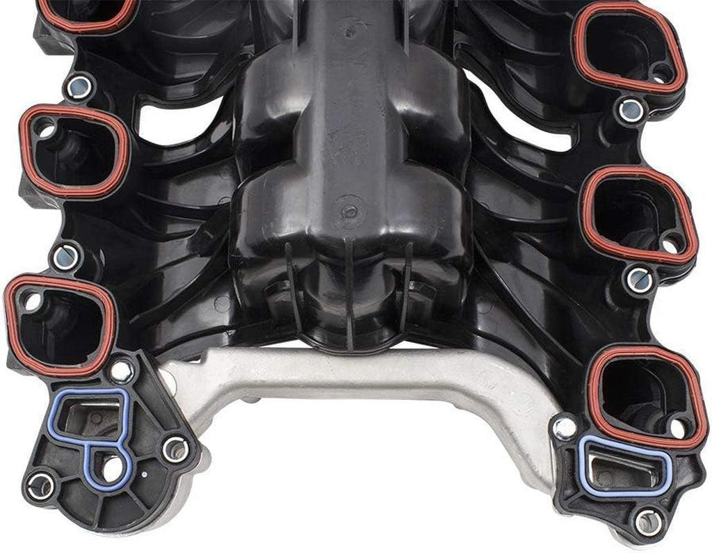 Replacement Upgraded Design Upper Intake Manifold W/Thermostat Gaskets & Hardware Kit Compatible with 02-05 Explorer Mountaineer 4.6L 2L2Z9424A 2L2Z9424AB