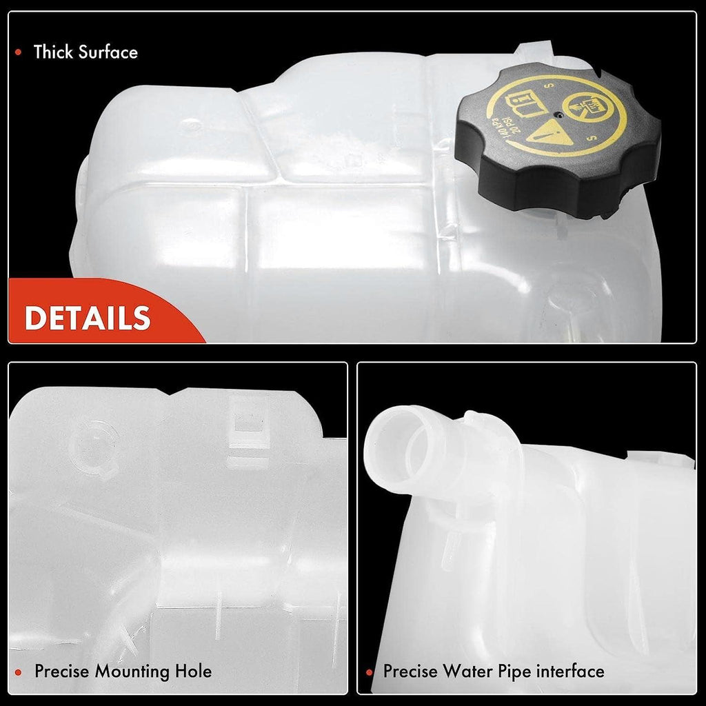 A-Premium Coolant Recovery Overflow Reservoir Tank [With Cap] Compatible with Chevrolet Cruze 10-16, Orlando 12-14 & Buick Cascada 16-18, Verano 12-17, 1.4 1.6 1.8 2.0 2.4, Replace# 13505353, 13393368