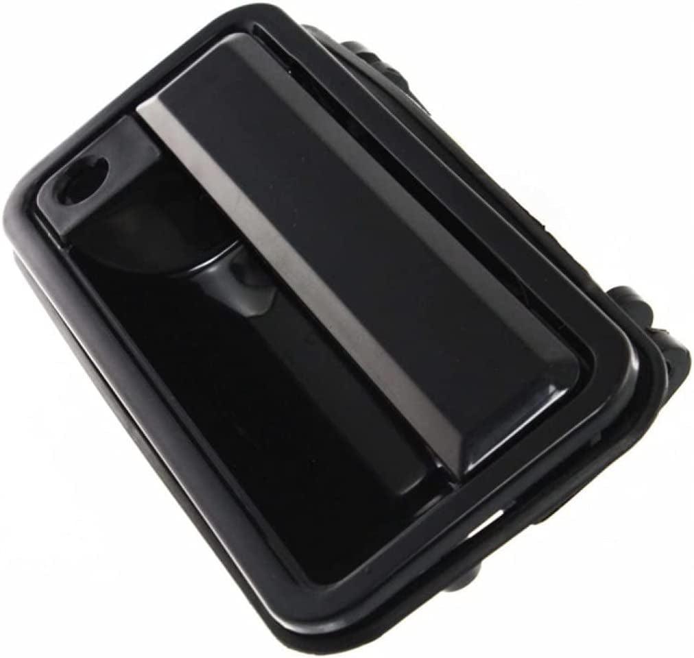 For Chevy C1500 Exterior Door Handle Front Passenger Side Smooth Black 1988-1998 | with Key Hole| Trim:All Submodels