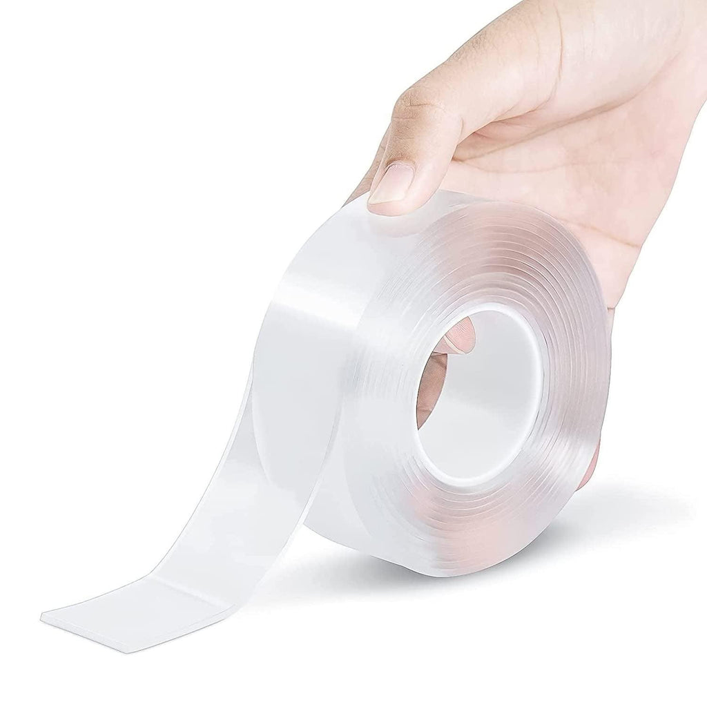 GEMVICADXP Double Sided Adhesive Tape Household Multi-Purpose Removable Instaation Tape, Used for Poster Carpet Tape, Reusable Solid Wa Tape, Transparent Adhesive