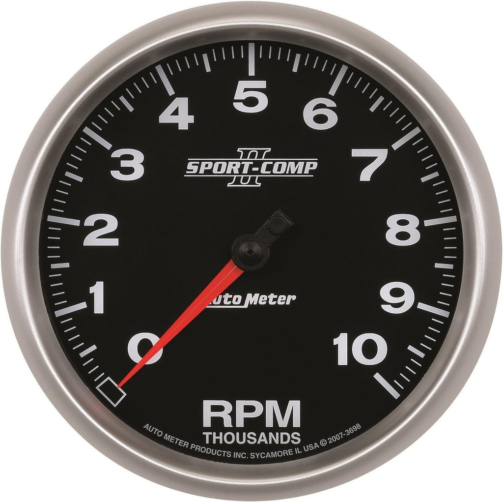 3698 Sport-Comp II 5" 10000 RPM In-Dash Tachometer