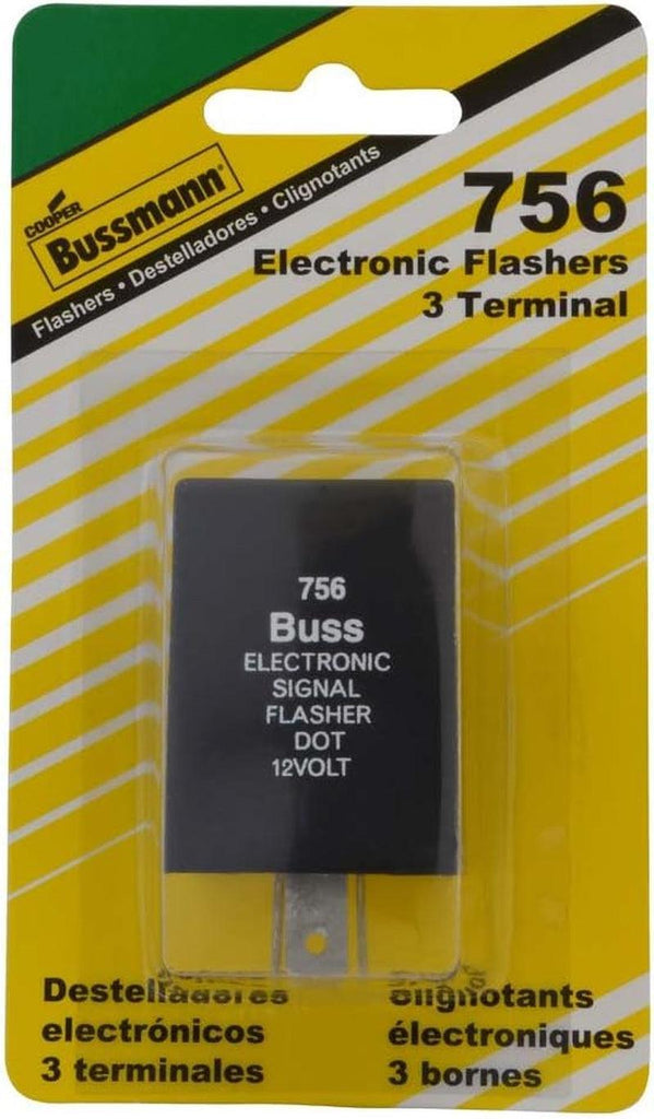 (BP/756-RP) 12.6 Amp 12V DC Carded Heavy-Duty Electronic Flasher