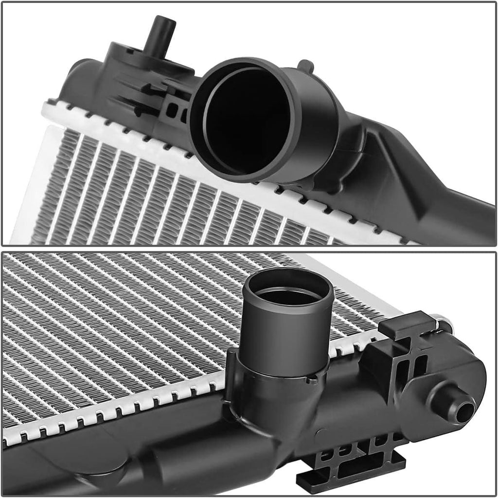 OEM-RA-13477 OE Style 1-Row Aluminum Core Radiator Compatible with 14-17 IS350 IS250 IS300,28-3/8" W X 15-3/4" H X 5/8"D,1-1/2" Inlet / 1-1/2" Outlet