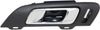 for Lincoln MKS Interior Door Handle Front, Driver Side Black Bezel with Chrome Lever (2009-2016) | with Door Lock Hole| Trim: Base/Ecoboost