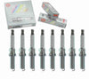 8 Pc NGK Laser Iridium Spark Plugs Compatible with Jaguar XJ 5.0L V8 2010-2019