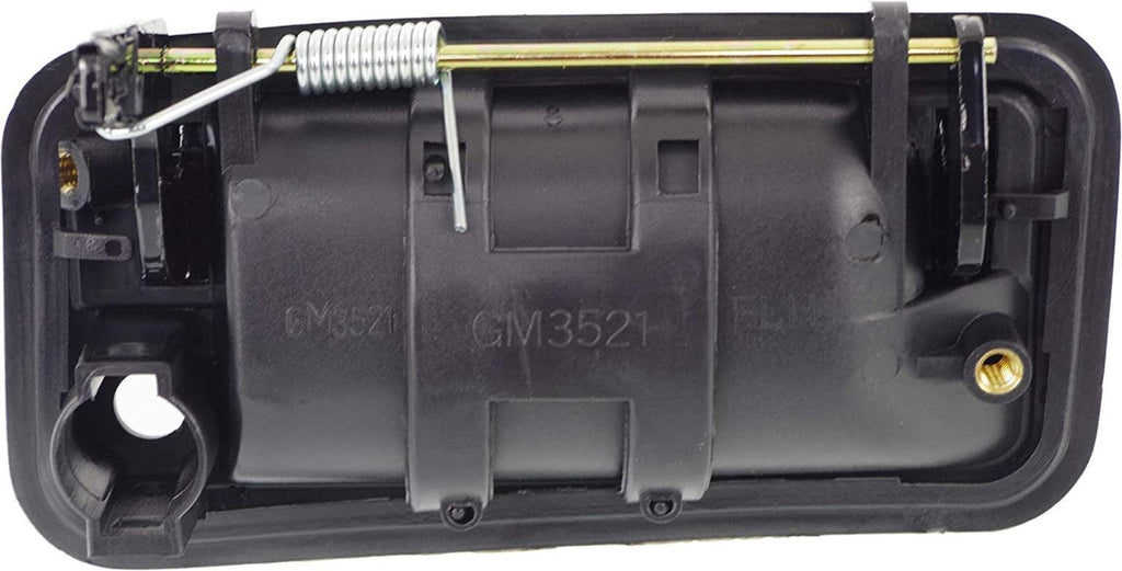 Front Exterior Door Handle Set of 4 Compatible with 1988-1994 Chevrolet C1500, Fits 1988-1994 Chevrolet C2500 Smooth Black Driver and Passenger Side