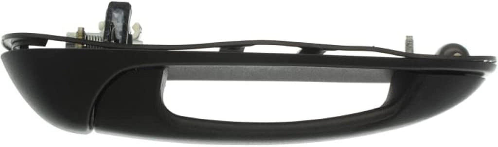 Compatible with Dodge Ram 1500 Exterior Door Handle 2002-2008 Driver Side Rear, Textured Black | Trim: All Submodels | CH1520109 | 55275685AB