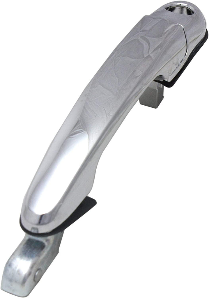Front and Rear Exterior Door Handle Set of 4 Compatible with 2005-2009 Hyundai Tucson Chrome Driver and Passenger Side