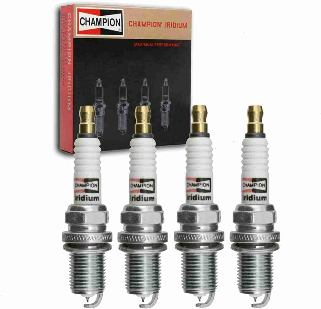 4 Pc Champion Iridium Spark Plugs Compatible with Chevrolet Cruze 1.4L 1.8L L4 2011-2015