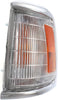 Compatible with Toyota Pickup Corner Light 1989 1990 1991 Driver Side | W/Chrome Trim | 2WD | Clear & Amber Lens | TO2520122 | 8162089177