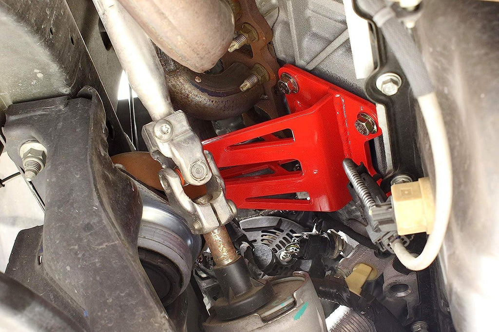 Motor Mount, Bolt-On, Bracket, Adjustable Height, Steel, Black Hammertone, Ford Mustang 2015-17, Kit