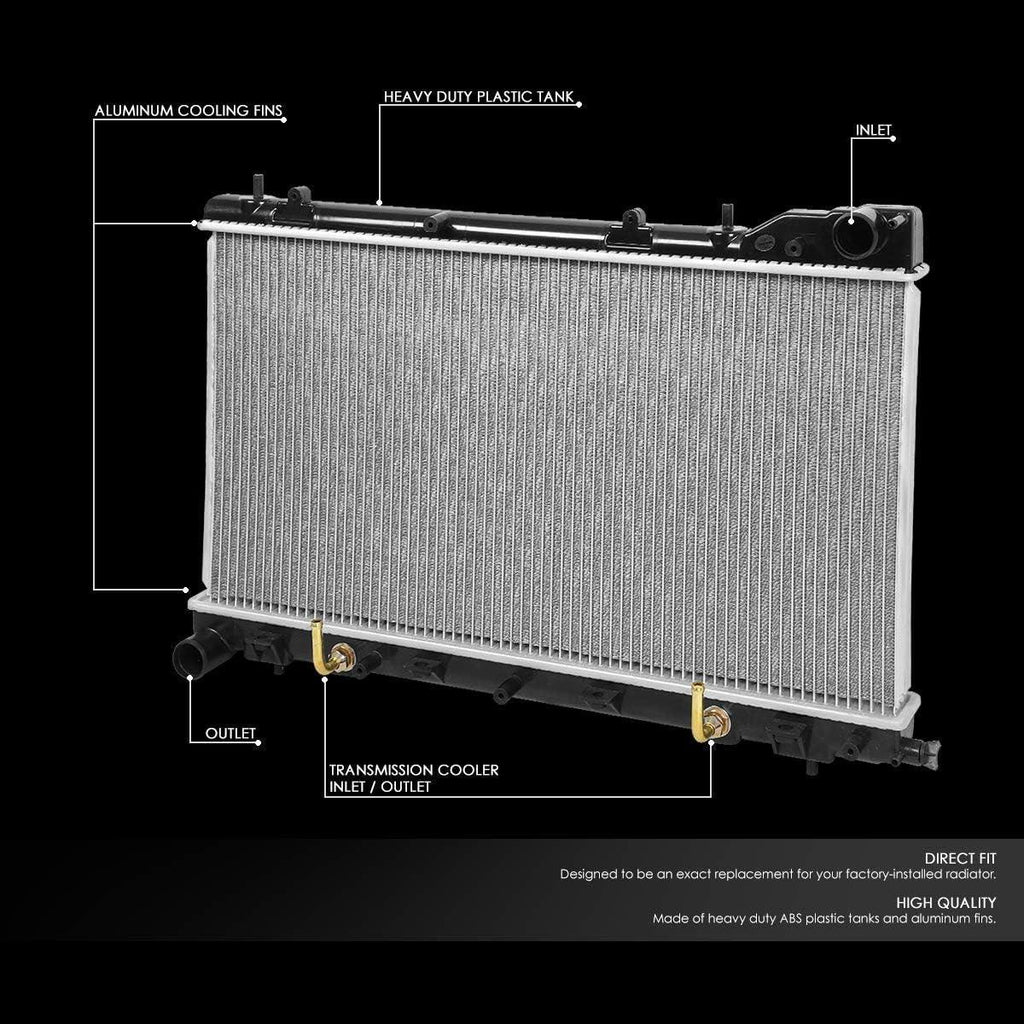OEM-RA-2812 DPI 2812 OE Style Bolt-On Aluminum Cooling Radiator Compatible with 2003-2005 Forester