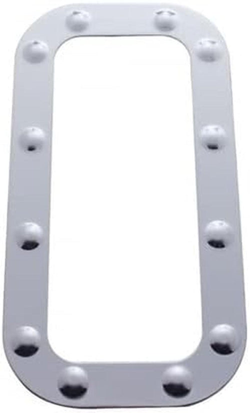 20565 Peterbilt Stainless Dimpled Vent Door Trim