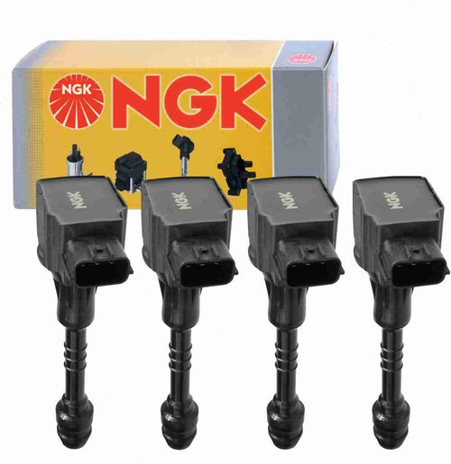 4 Pc NGK Ignition Coils Compatible with Nissan Sentra 1.8L L4 2002-2006