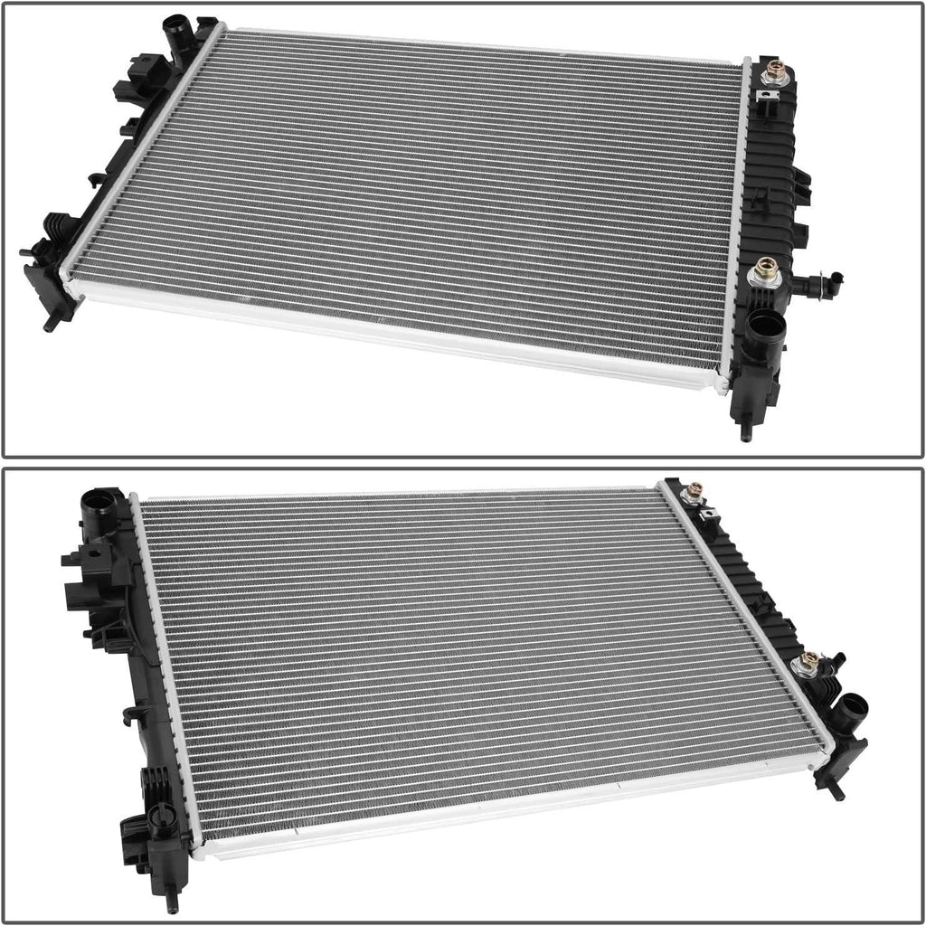 OEM-RA-13574 1-Row Aluminum Core Radiator Compatible with 17-19 Lacrosse 3.6L,26" W X 17-1/8" H X 1" D,1-11/32" Inlet / 1-11/32" Outlet