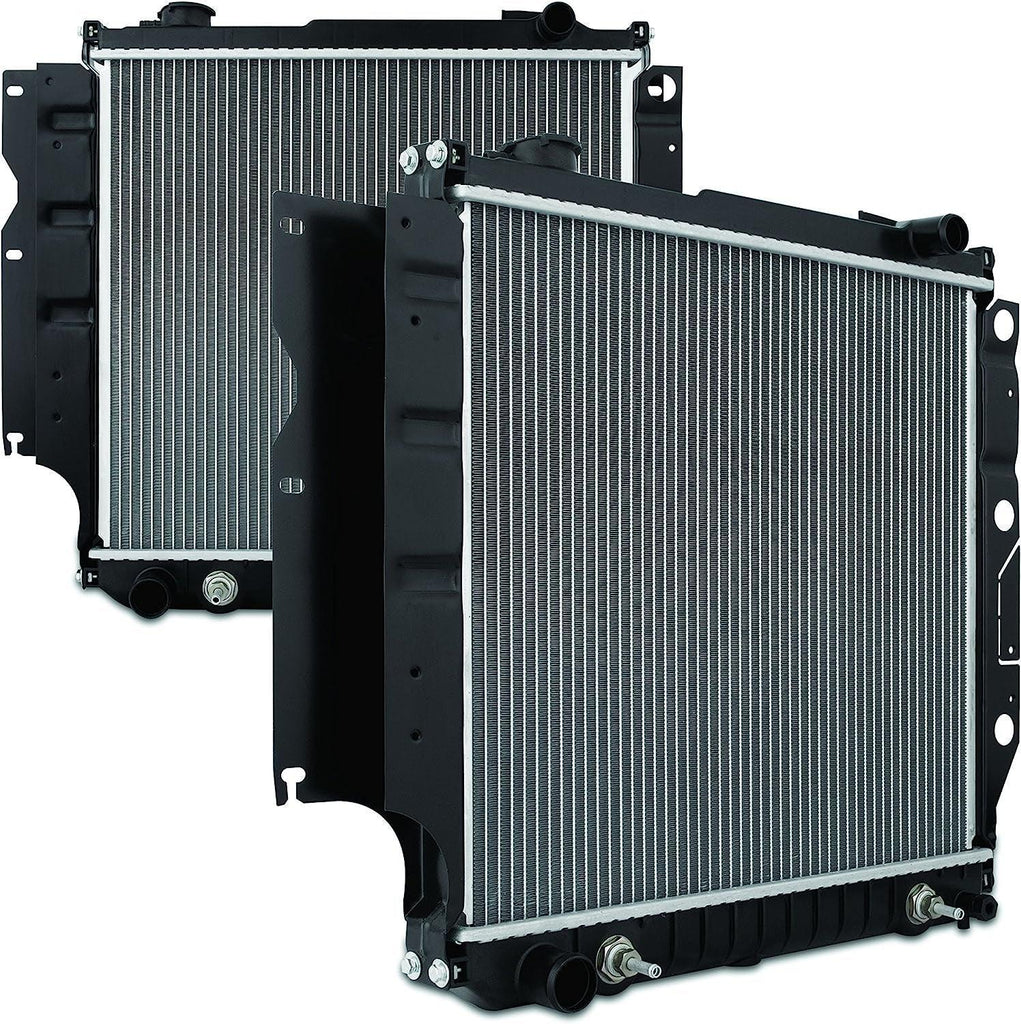 R1015 Plastic End-Tank Radiator Compatible with Jeep Wrangler YJ L4 L6 1997-2006