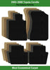 Lloyd Velourtex Front & Rear Row Carpet Mats for 2003-2008 Toyota Corolla