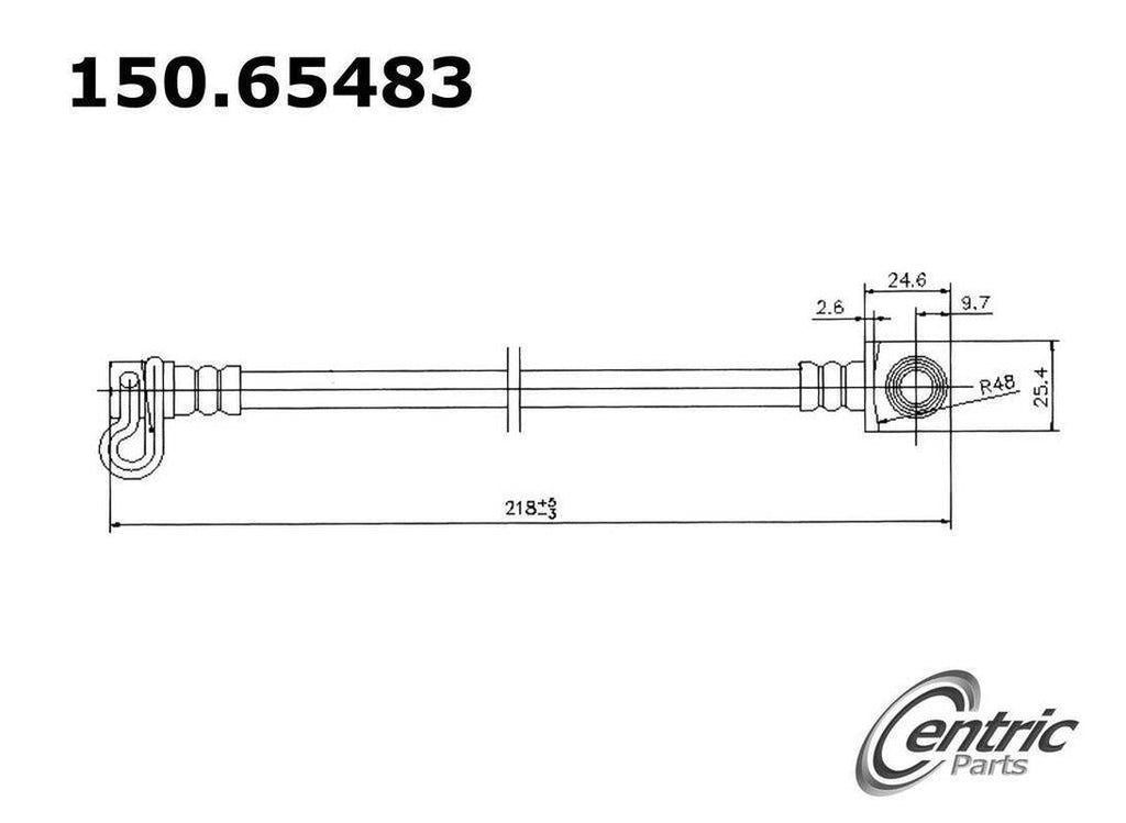 Centric Brake Hydraulic Hose for F-250 Super Duty, F-350 Super Duty 150.65483