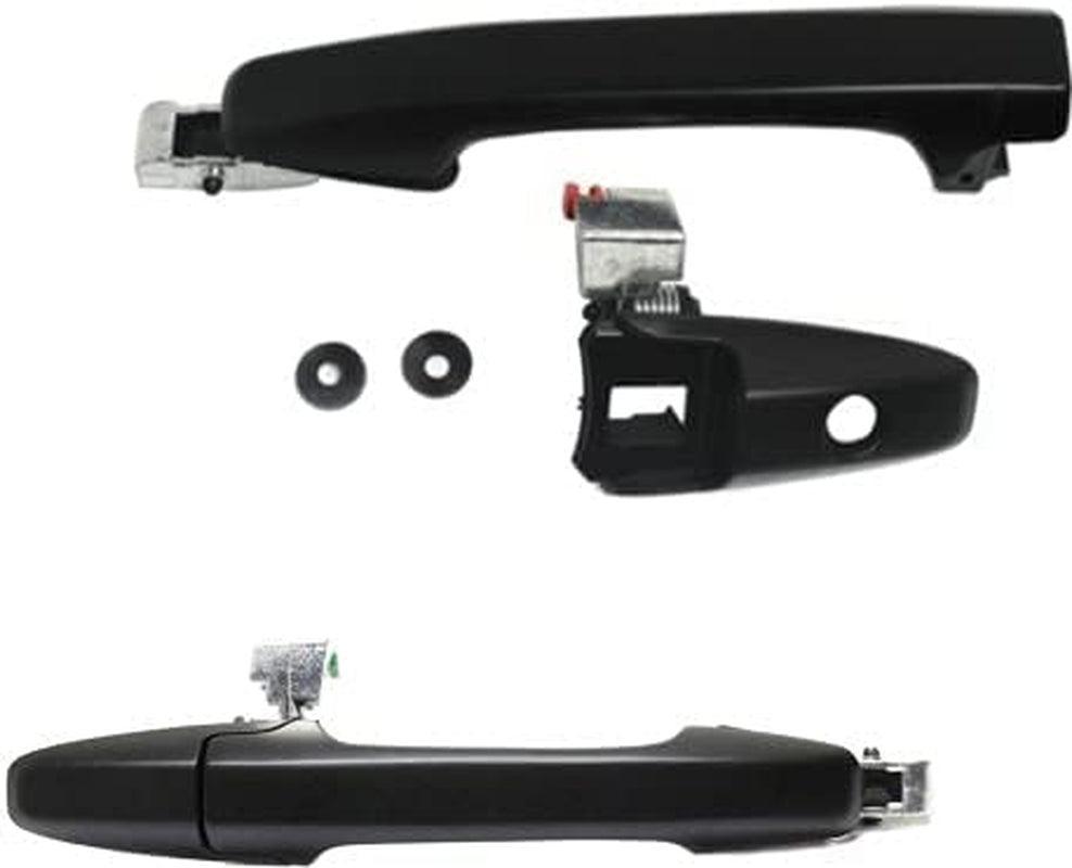Front Exterior Door Handle Set of 2 Compatible with 2006-2011 Honda Civic and 2009-2014 Pilot Primed Driver and Passenger Side