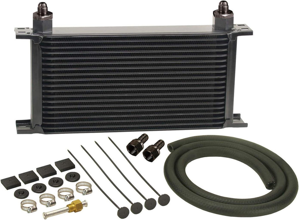 13403 Series 10000 Stacked Plate Transmission Oil Cooler 19 Row,Black