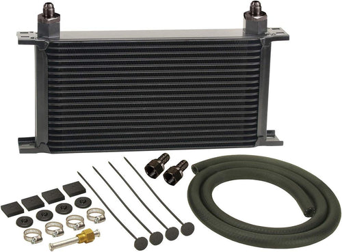 13403 Series 10000 Stacked Plate Transmission Oil Cooler 19 Row,Black