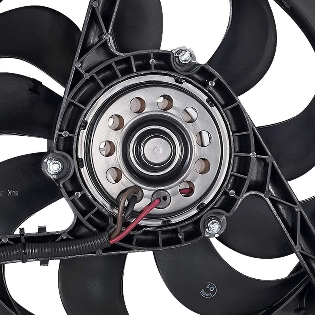 OEM-RF-0212 Factory Style Radiator Cooling Fan Assembly Cooling Efficiency Improved Direct Replacement [Compatible with 1998-2007 Beetle]