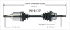 NI-8157 CV Axle Shaft