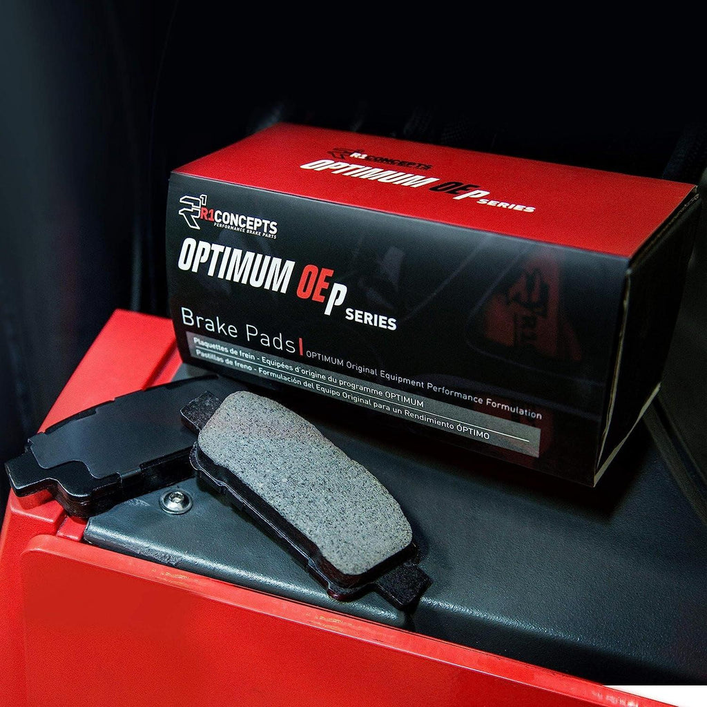 R1 Concepts Optimum Oep Brake Pads and Hardware Kit 2551-1210-01 Front