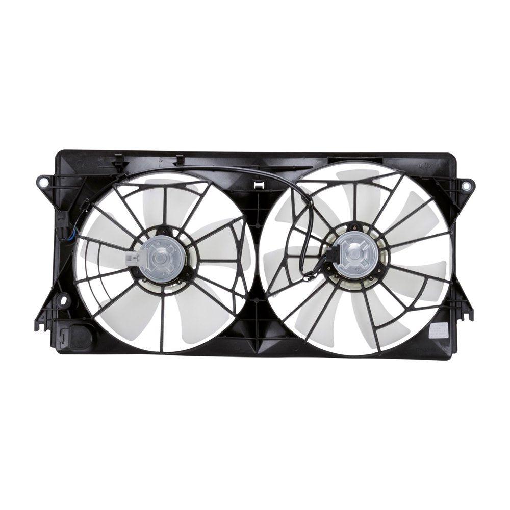 621350 Dual Radiator and Condenser Fan Assembly Fits 2004 Toyota Celica