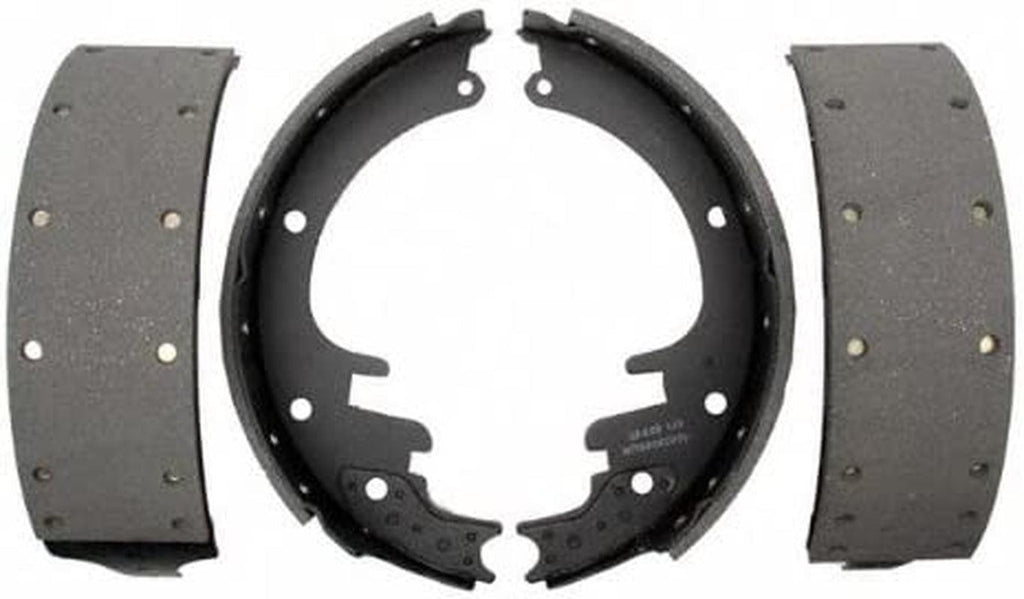 Silver 14452R Riveted Rear Drum Brake Shoe Set with Lever