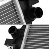 OEM-RA-13240 1-Row Aluminum Core Radiator Compatible with 10-11 SRX /2011 9-4X 3.0L V6,24-7/16" W X 22" H X 1" D,1-3/8" Inlet / 1-3/8" Outlet